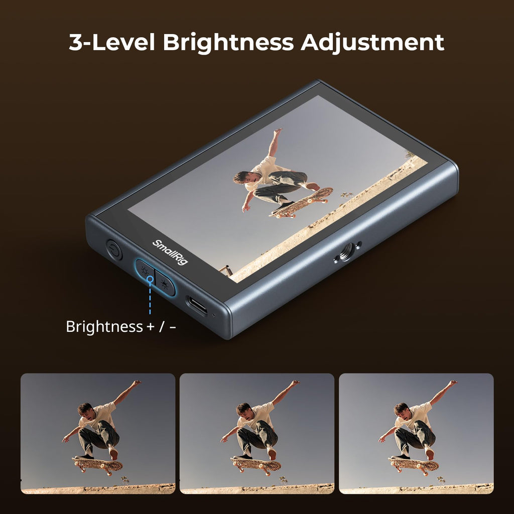 SmallRig Phone Monitor Screen with Wireless Control, 1080P Wireless Recording (Support 4K 30fps), Video Monitor with Cold Shoe Mount, Real-Time Screen Sharing, for iPhone for MagSafe - 4850